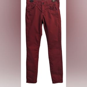 EUC Articles of Society red straight leg Mya Scarlett wash 5 pocket jeans